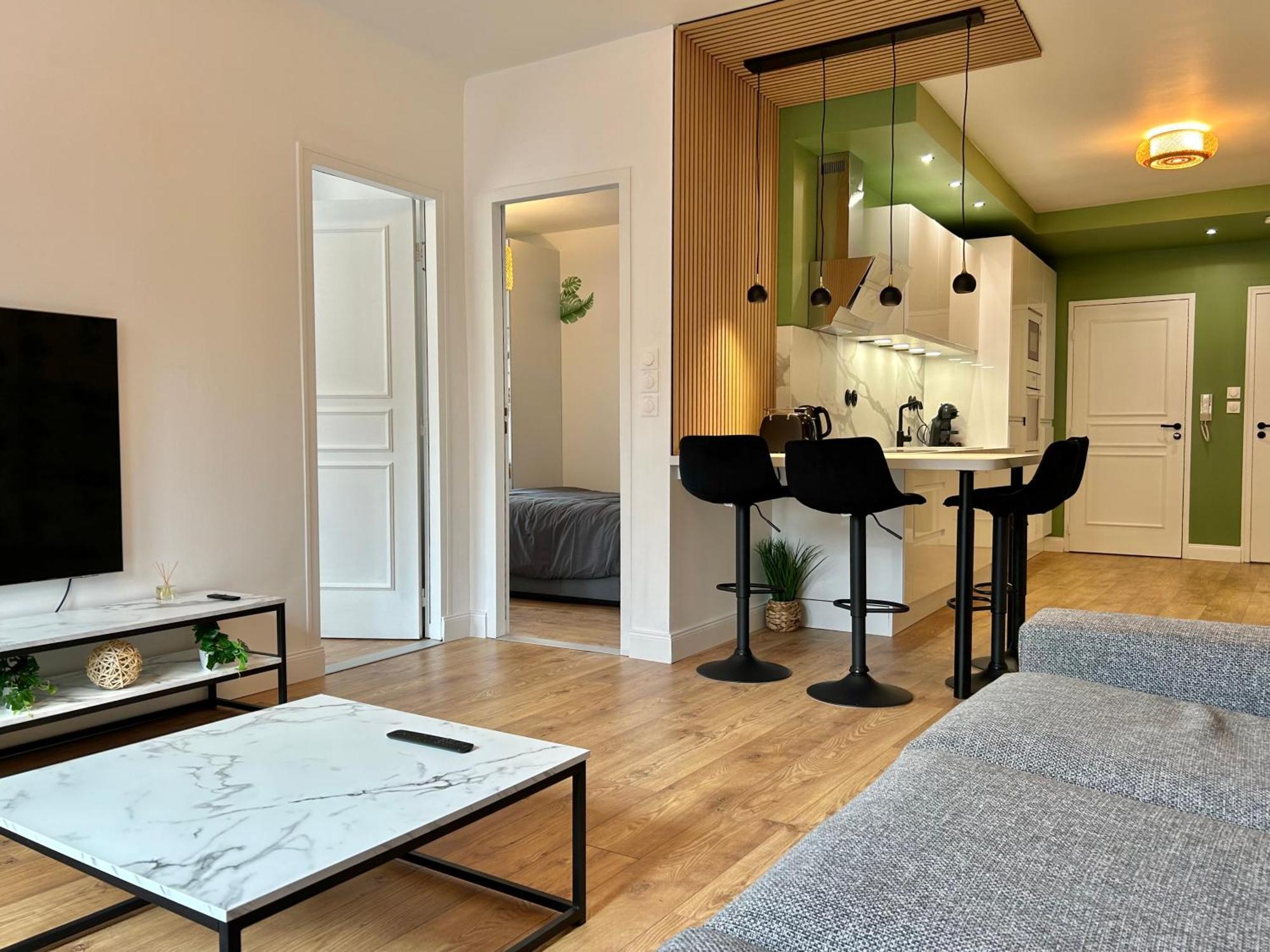 Le Chardon- Appartement 2Chambres- Avec Stationnement น็องซี ภายนอก รูปภาพ